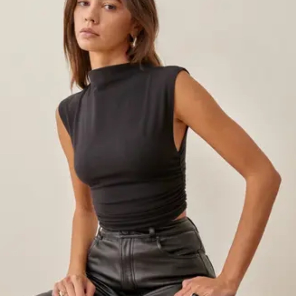 Reformation Lindy top black xs